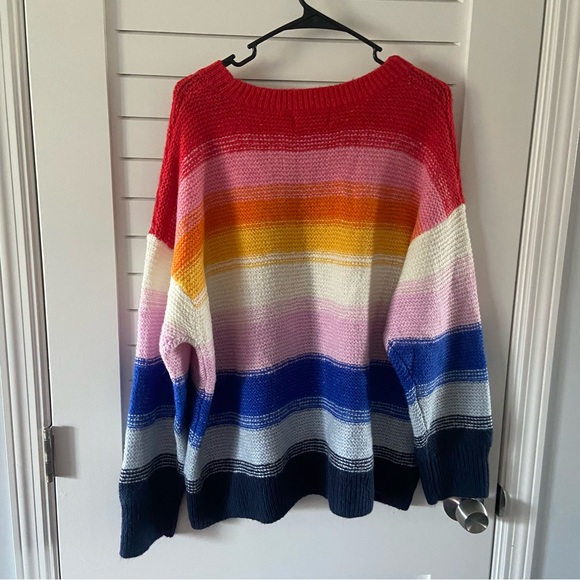 Old Navy Colorful Striped Sweater Size 2X - Picture 7 of 7